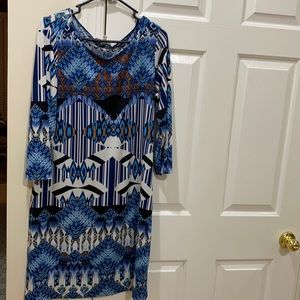 Long sleeve knee length maxi dress